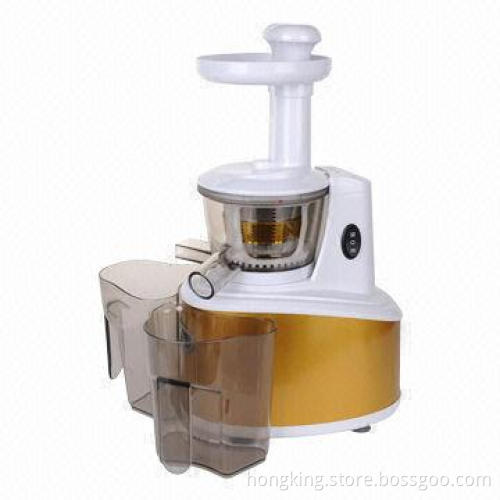 Slow Juicer with Spray Gold Painting on Stainless Steel Housing
